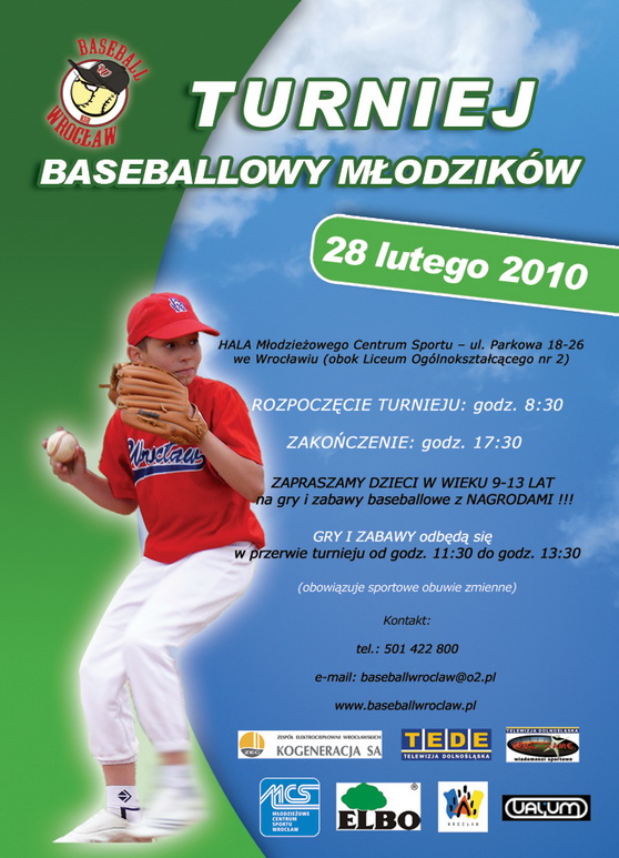 Baseball: Turniej młodzików w hali MCS-u, KSB Wrocław